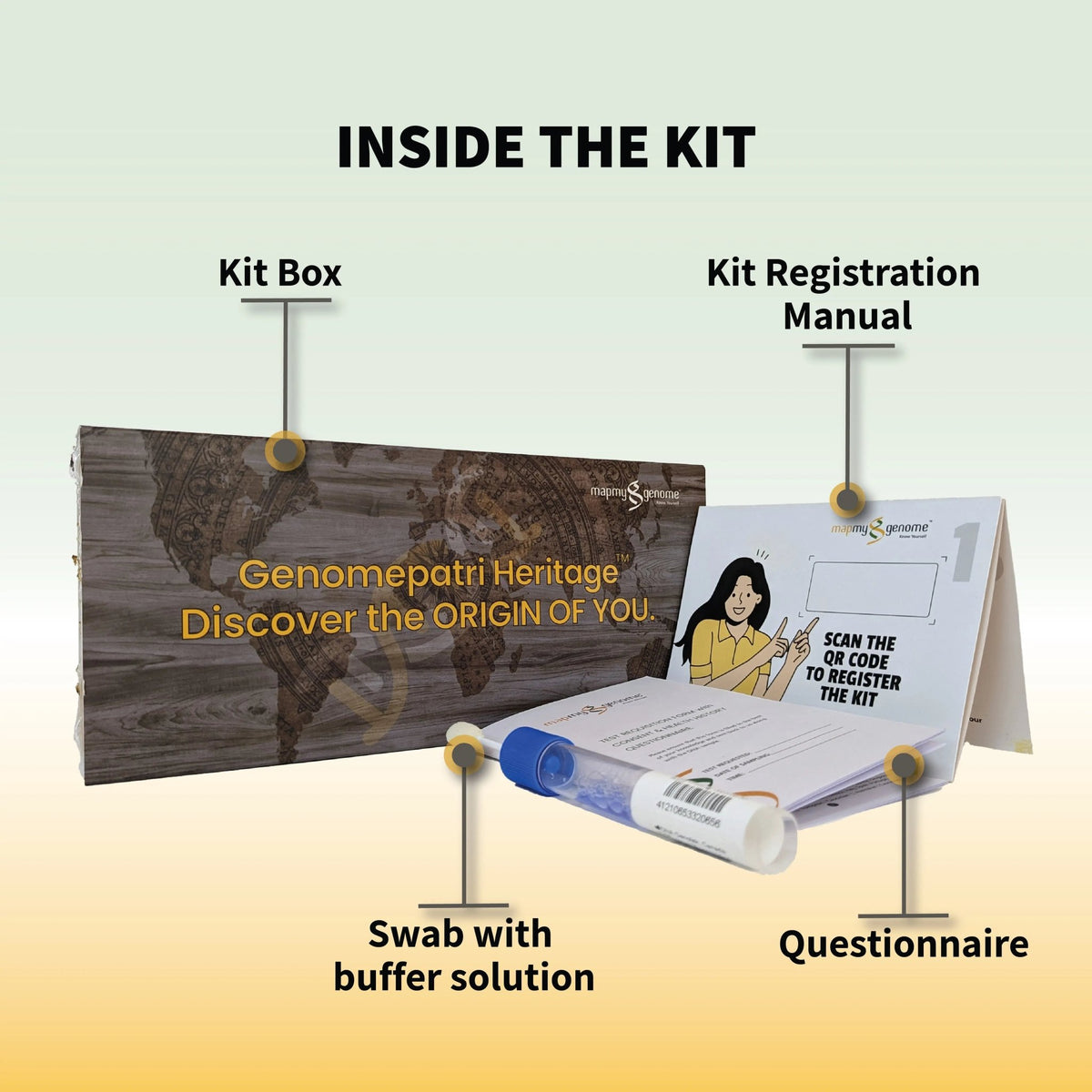 Discover Yourself - Genomepatri and Genomepatri Heritage Bundle - Mapmygenome