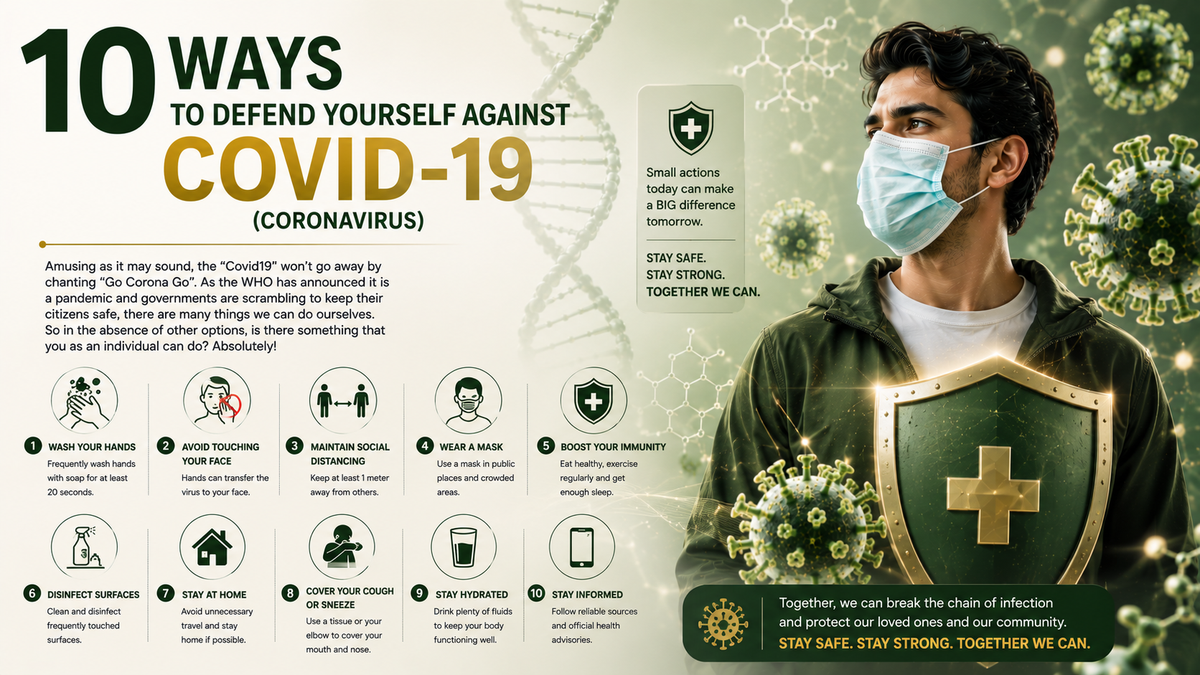 10 Ways to Defend Covid-19