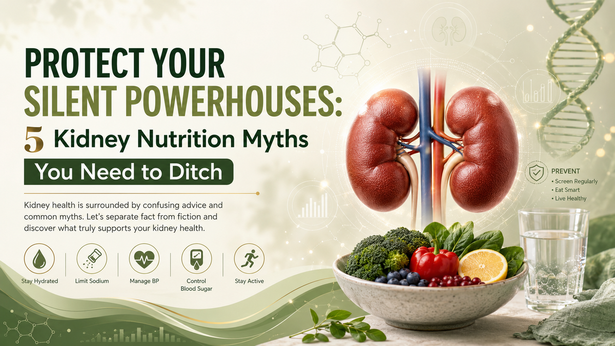 Protect Your Silent Powerhouses: 5 Kidney Nutrition Myths You Need to Ditch