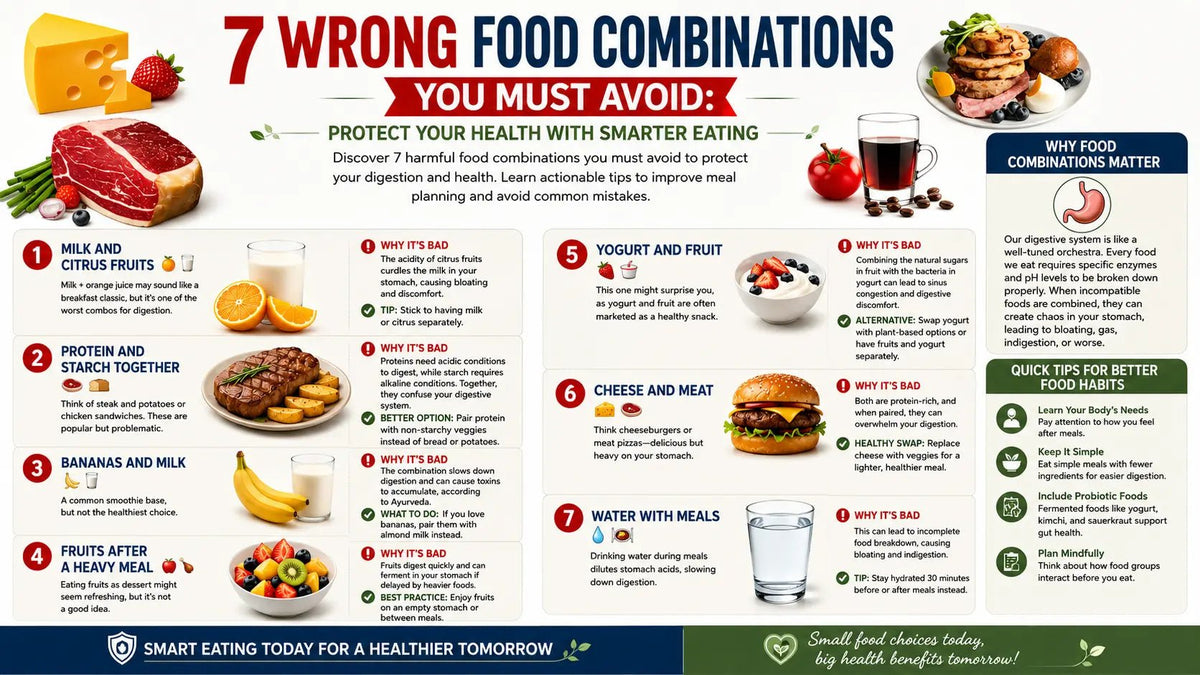 7 Wrong Food Combinations You Must Avoid: Protect Your Health with Smarter Eating - Mapmygenome