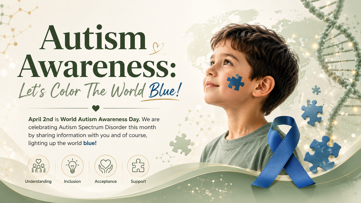 Autism awareness: let's color the world blue