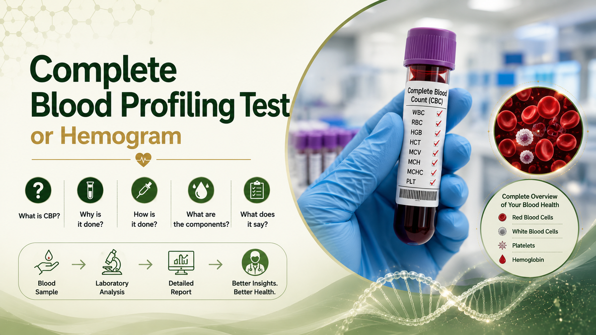 Complete blood profiling test infographic
