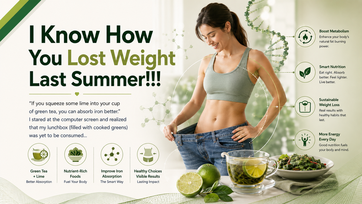 Healthy lifestyle, green tea, and fitness