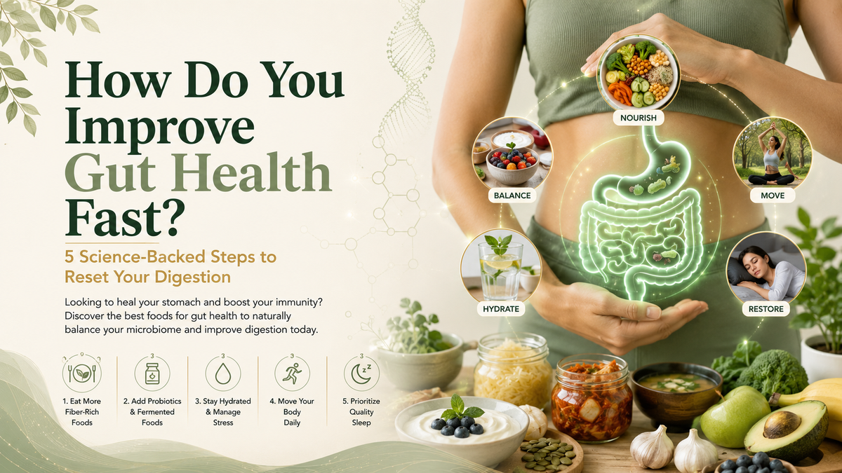 How to improve gut health fast