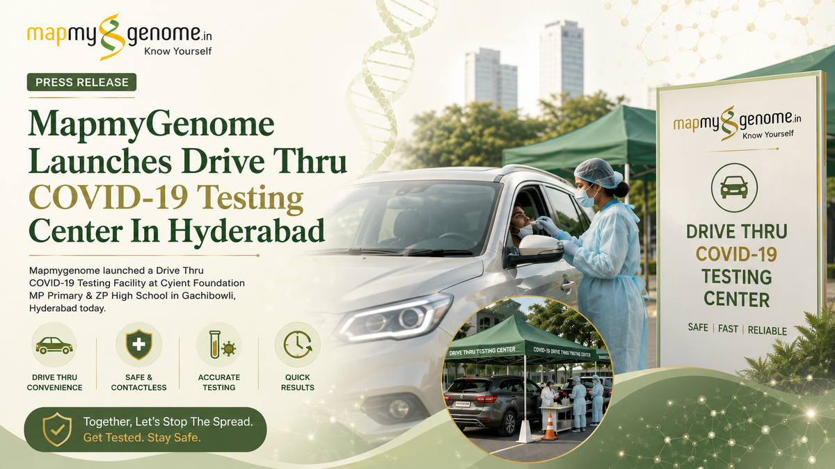 MapmyGenome launches drive-thru testing center