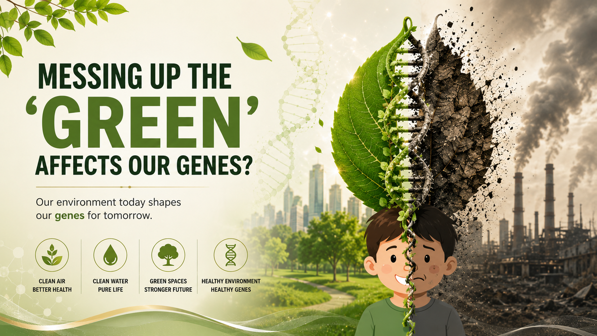 Messing up the environment affects genes