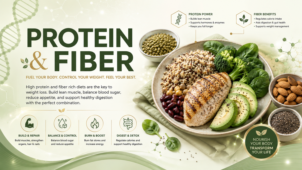 Protein and fiber for healthy living Comment