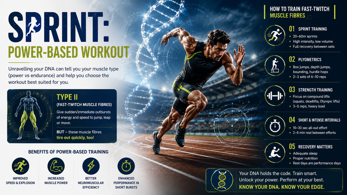 Sprint Power-based workout Infographic