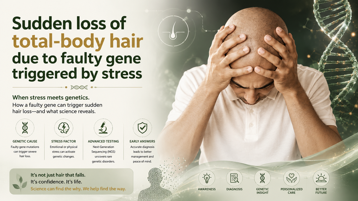 Stress and genetics in hair loss