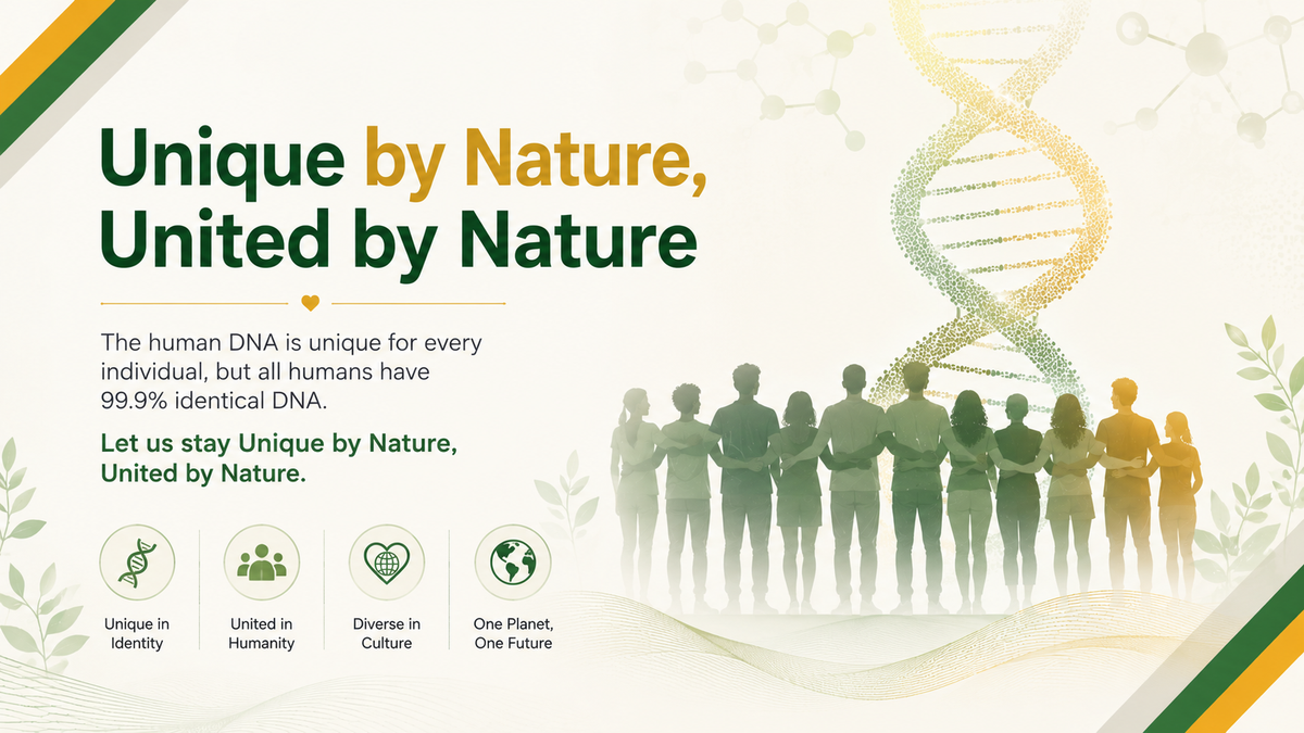 Unique by nature, united for humanity