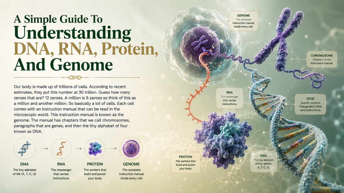 A Simple Guide To Understanding DNA, RNA, Protein, And Genome