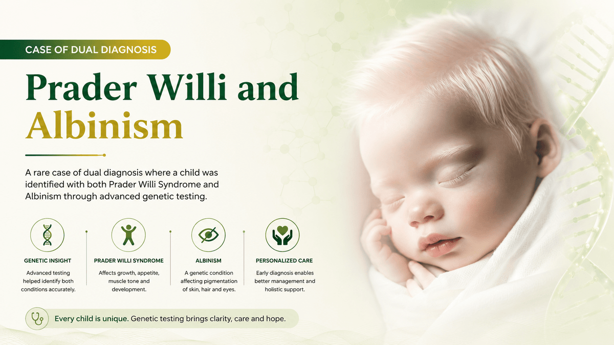 Case of dual diagnosis: Prader Willi and Albinism - Mapmygenome