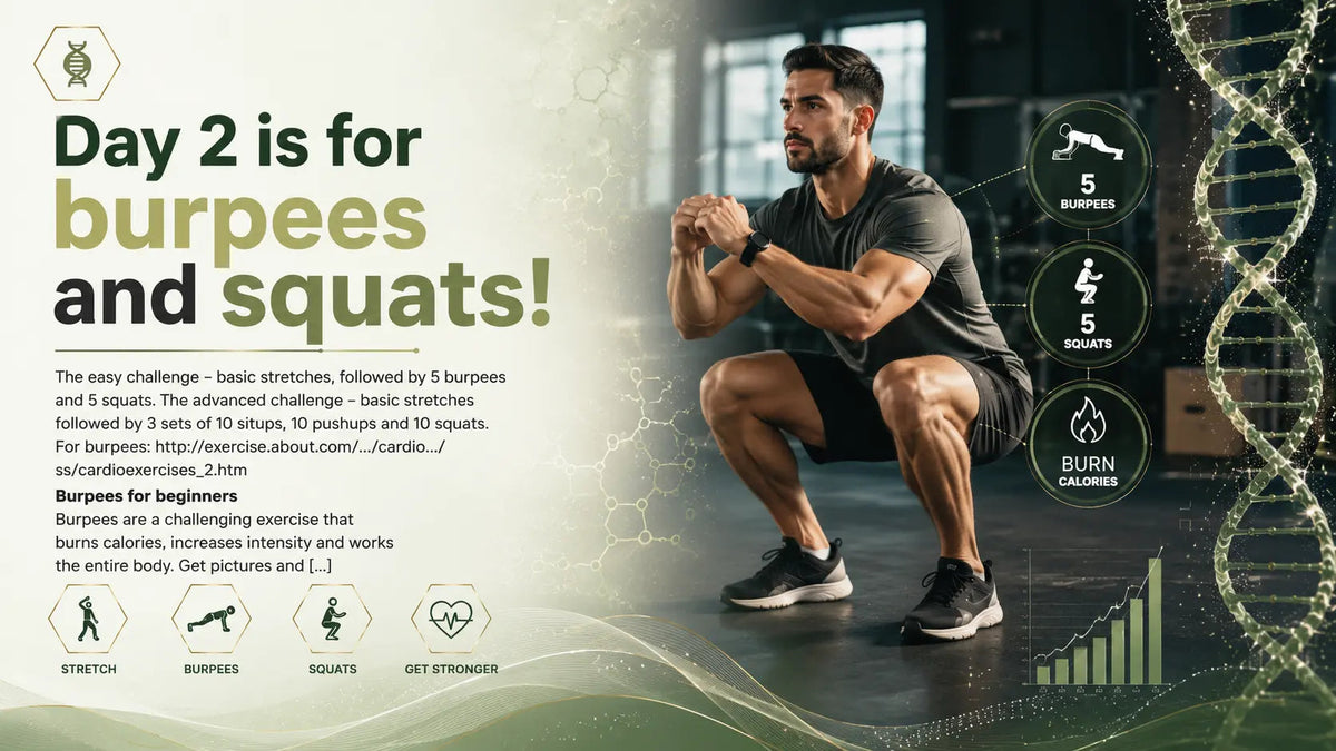 Day 2 is for burpees and squats! - Mapmygenome