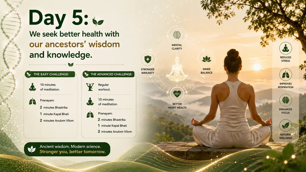 Day 5: We seek better health with our ancestors’ wisdom and knowledge. - Mapmygenome