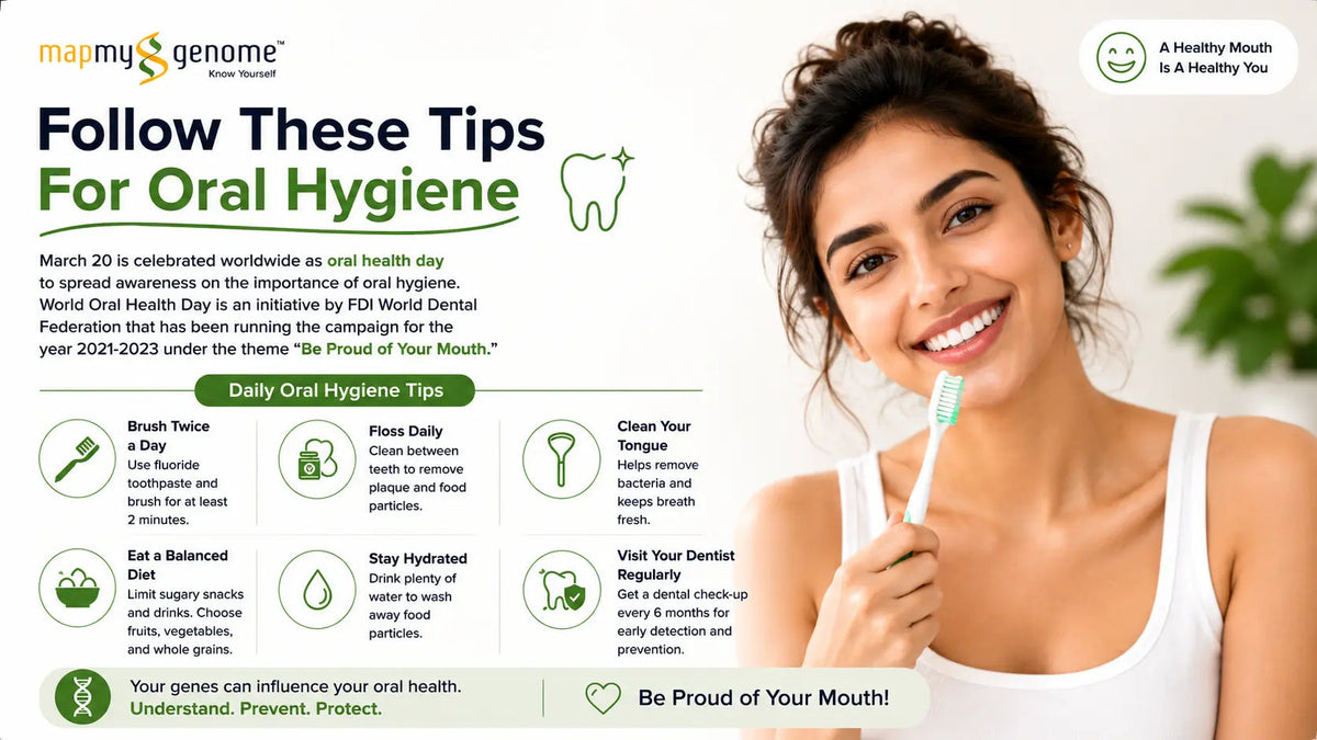 Follow These Tips For Oral Hygiene - Mapmygenome