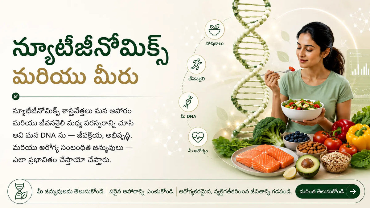 న్యూట్రిజీనోమిక్స్ మరియు మీరు - Mapmygenome