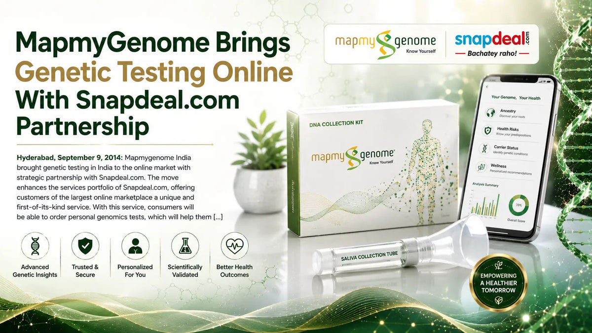MapmyGenome Brings Genetic Testing Online With Snapdeal.com Partnership - Mapmygenome