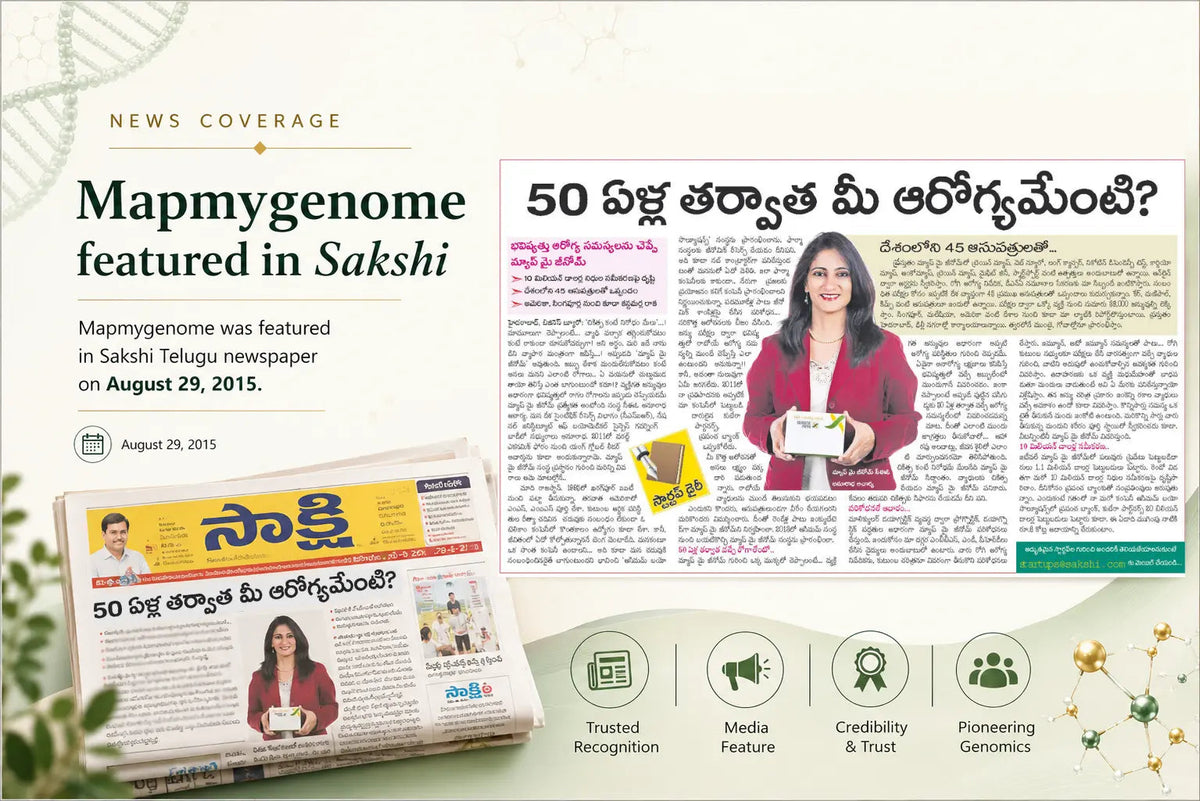 MapmyGenome Featured in SAKSHI - Mapmygenome