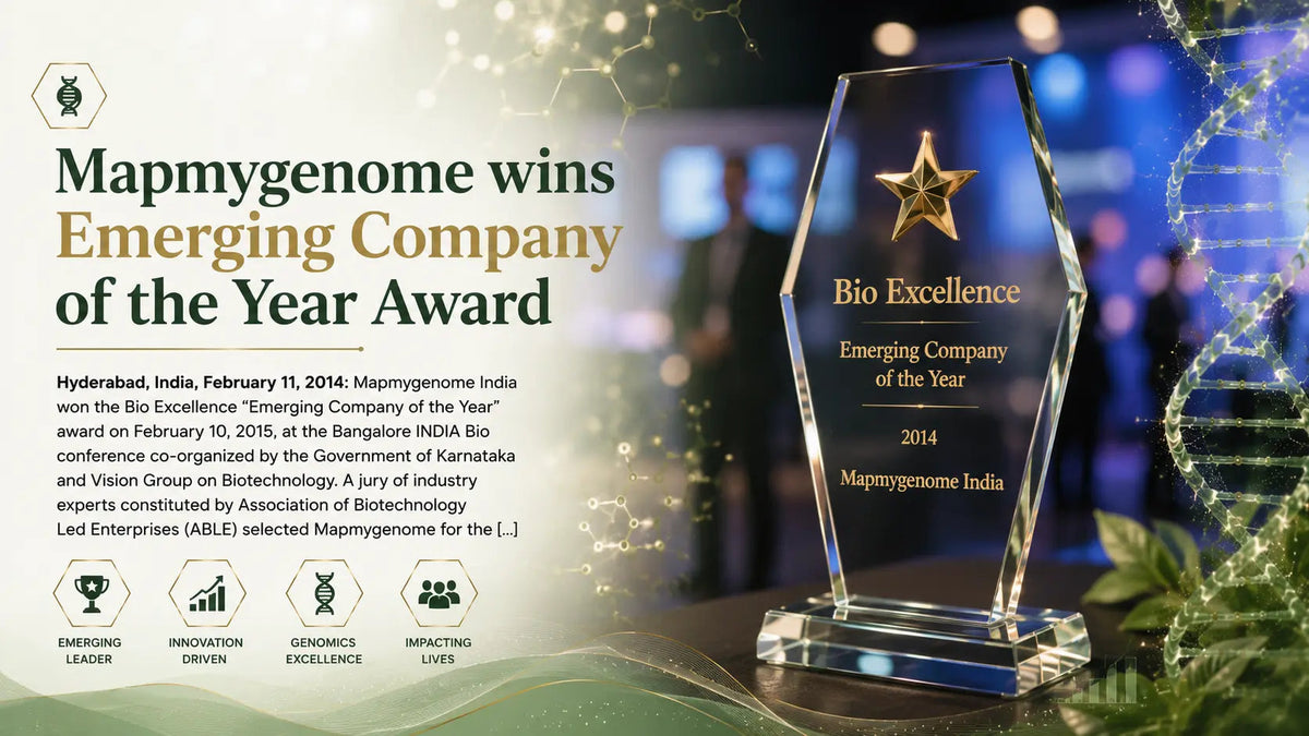 Mapmygenome wins Emerging Company of the Year Award - Mapmygenome