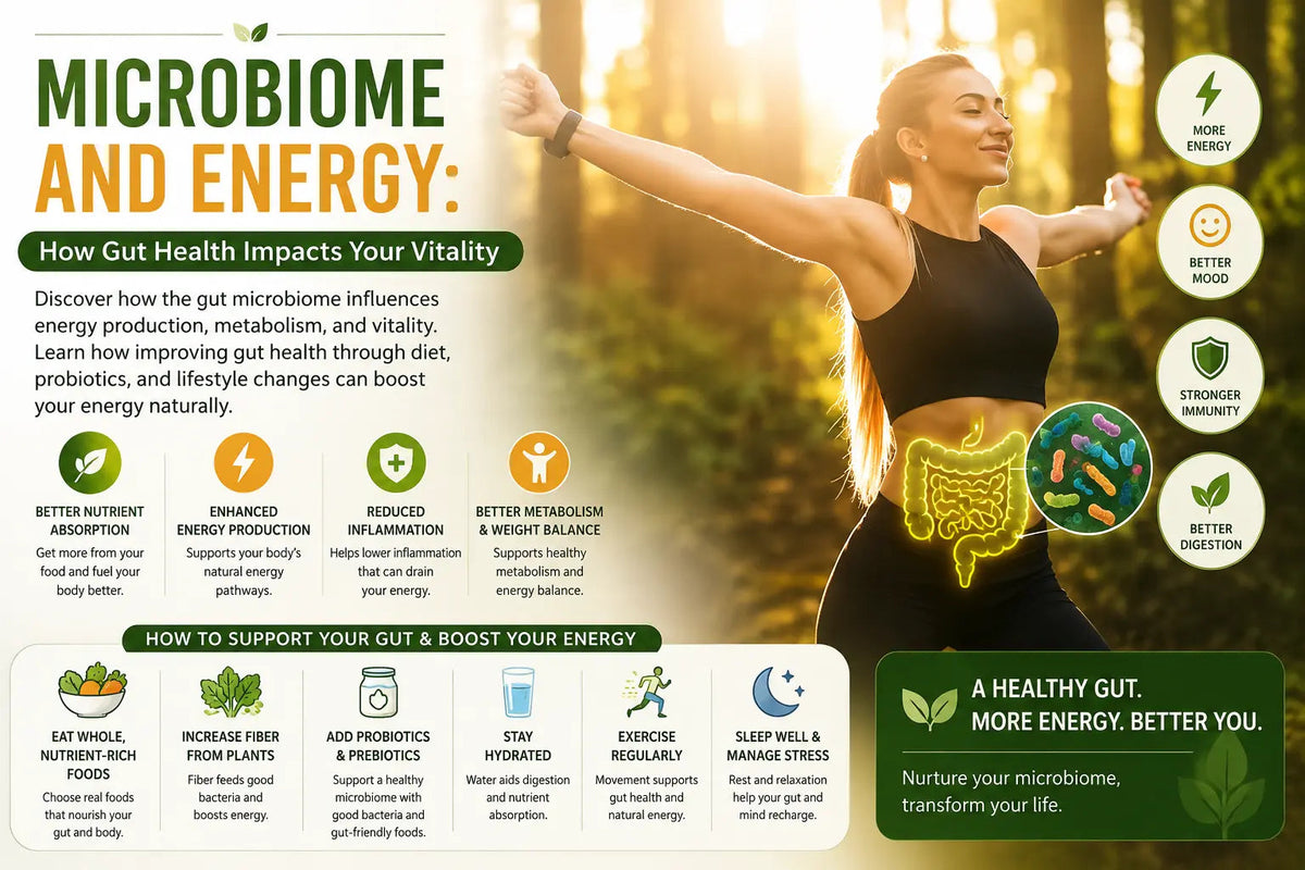 Microbiome and Energy: How Gut Health Impacts Your Vitality - Mapmygenome