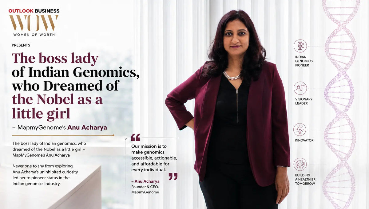 The boss lady of Indian Genomics, who Dreamed of the Nobel as a little girl – MapmyGenome’s Anu Acharya - Mapmygenome