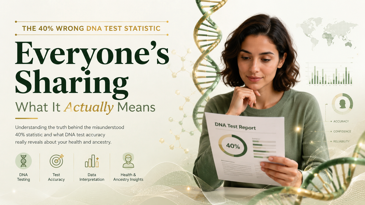 The "40% Wrong" DNA Test Statistic Everyone's Sharing — What It Actually Means