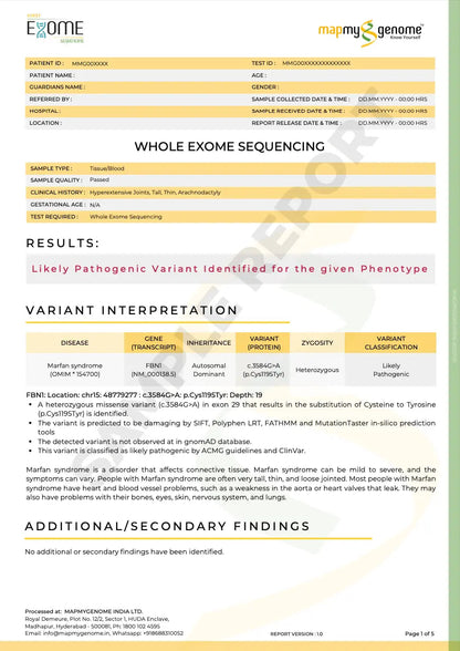 Whole Exome Sequencing - Mapmygenome
