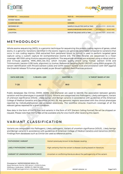 Whole Exome Sequencing - Mapmygenome