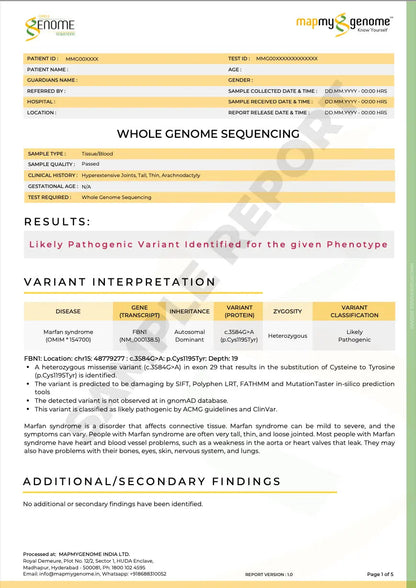 Whole Genome Sequencing - Mapmygenome